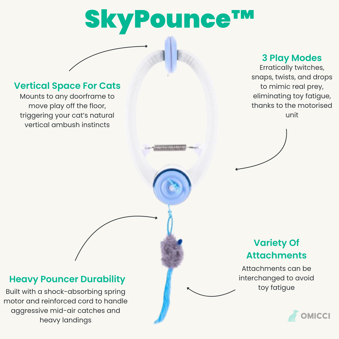 SkyPounce™ Aerial Cat Toy