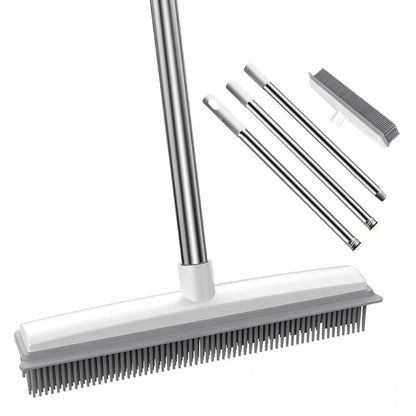 Cleaning brush set with multiple attachments on a white background